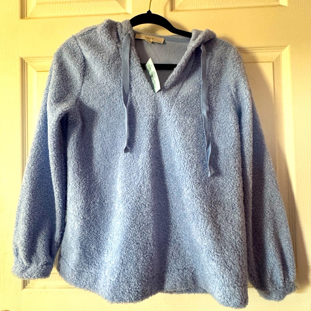 Loft cozy Sherpa hoodie size XS